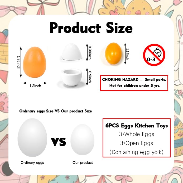 Sportsvoutdoors yellow egg set shown to attract kids to imaginative play.