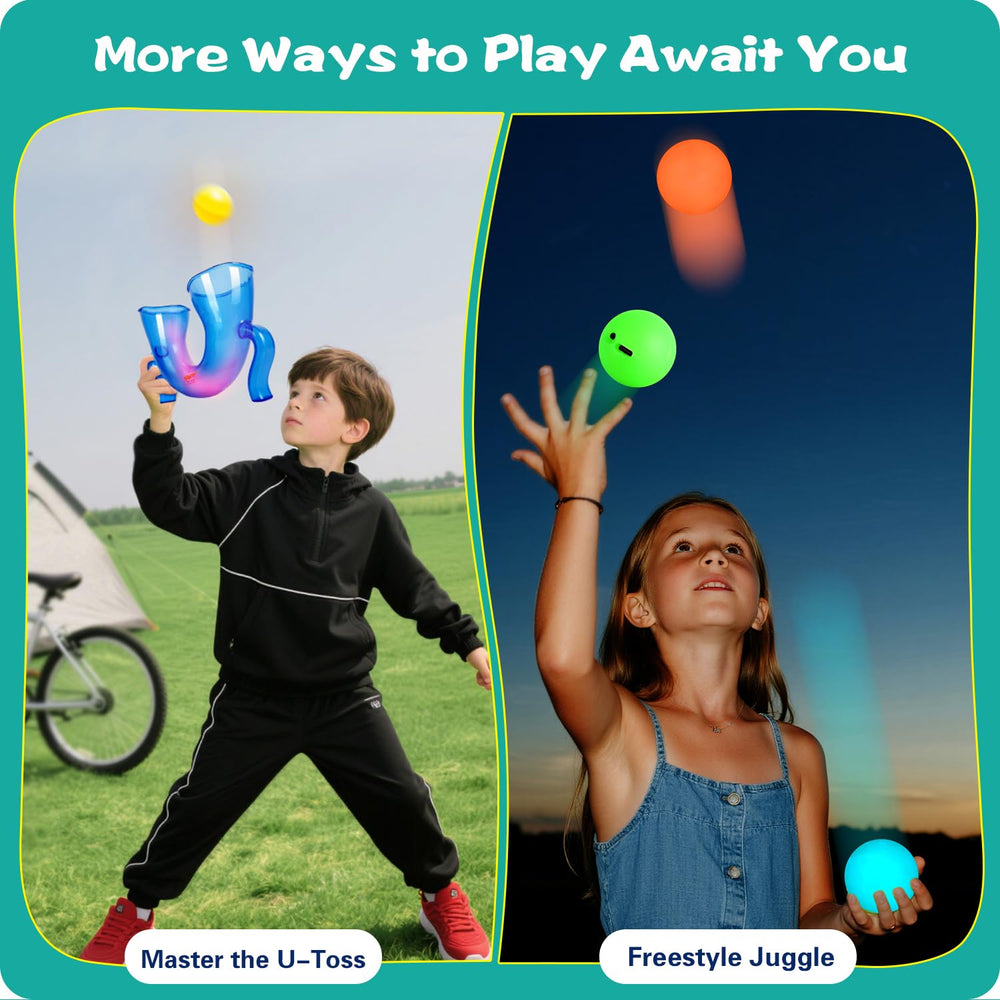 Sporty Play LED version adds glow for captivating night-time practice.