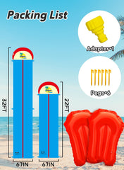 Spring Water slip and water slide 32ft version offers extended sliding thrills.