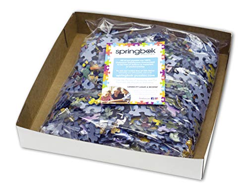 Springbok family night puzzle session promotes collaborative problem-solving and shared accomplishment.