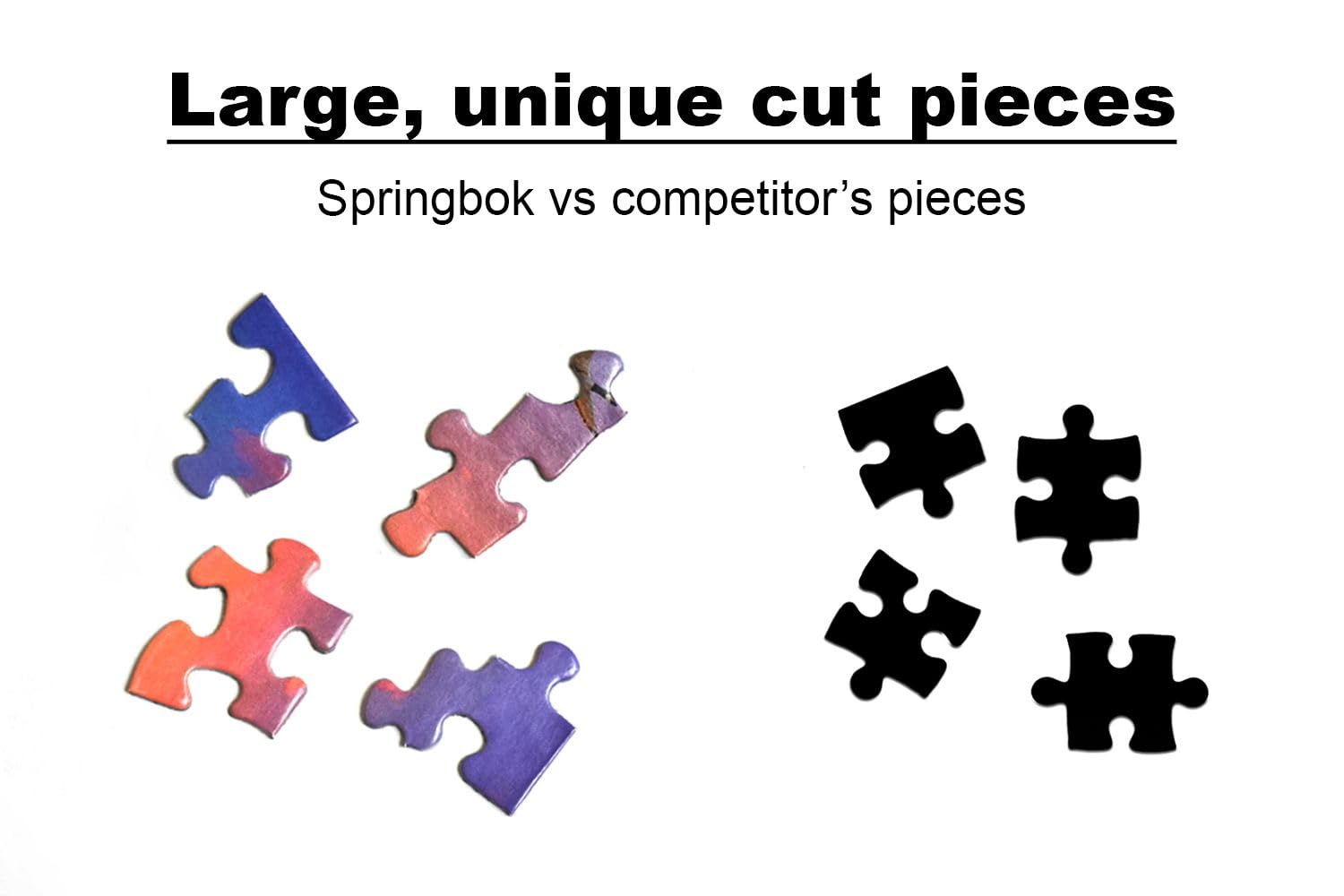 Springbok Getting Away finished puzzle frame-ready option to display proudly.