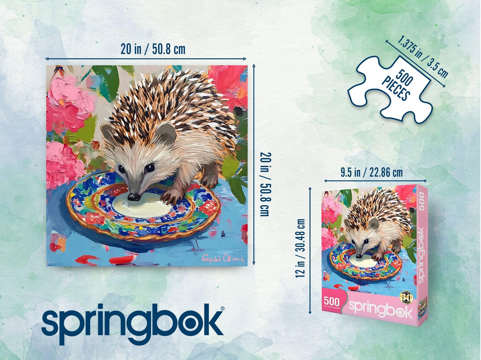 Springbok stunning artwork with vibrant colors enhances puzzling enjoyment
