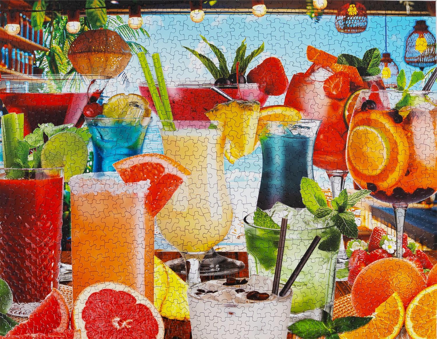 Springbok Summer Sips puzzle results in a frame-ready image to display.