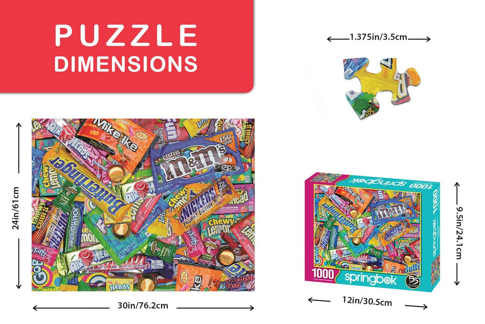 Springbok Sweet Tooth unique-cut pieces ensure a challenging, interlocking solve