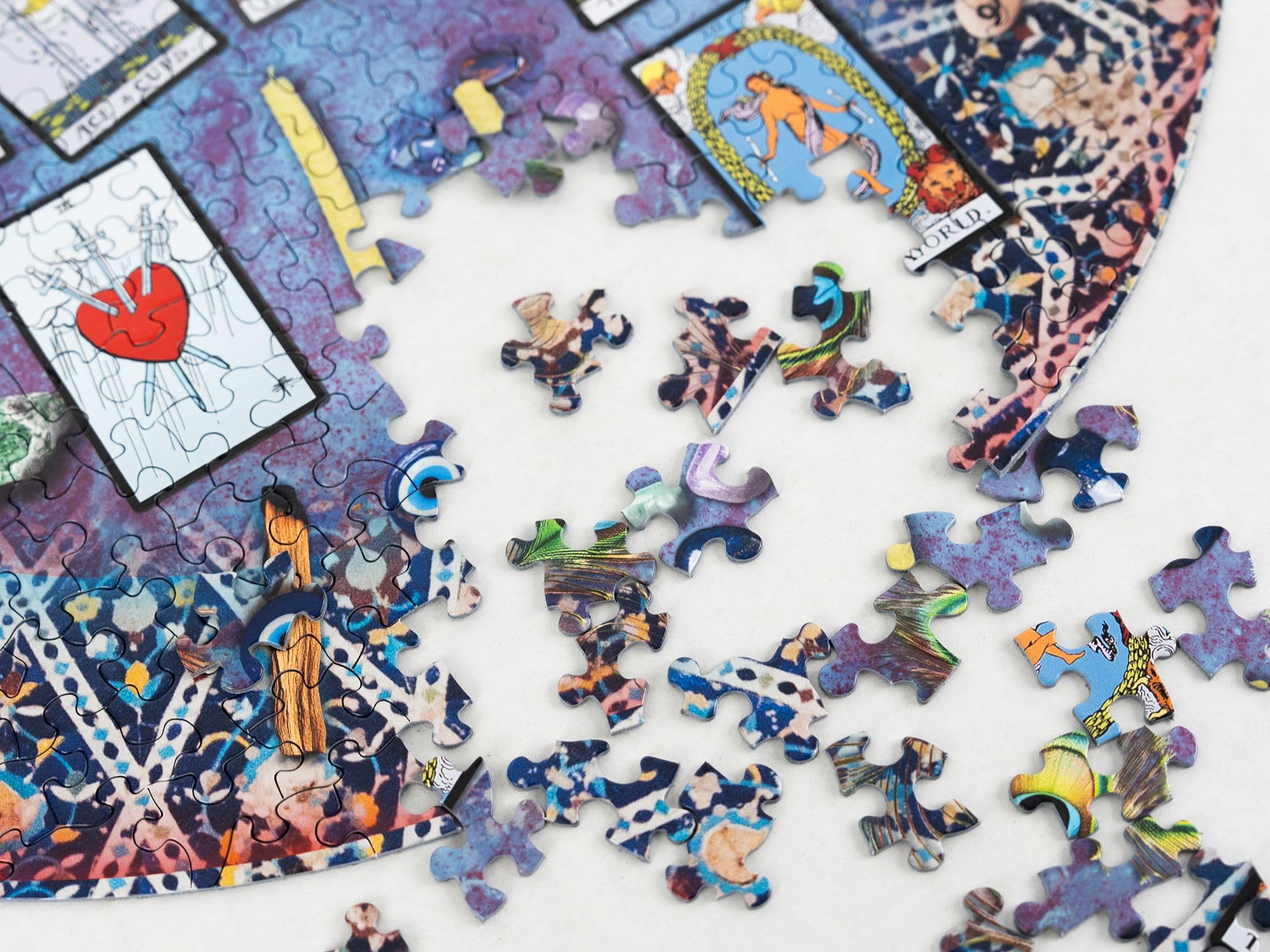 Springbok Tarot Crystal Round Puzzle made in USA highlights craftsmanship from Kansas City.