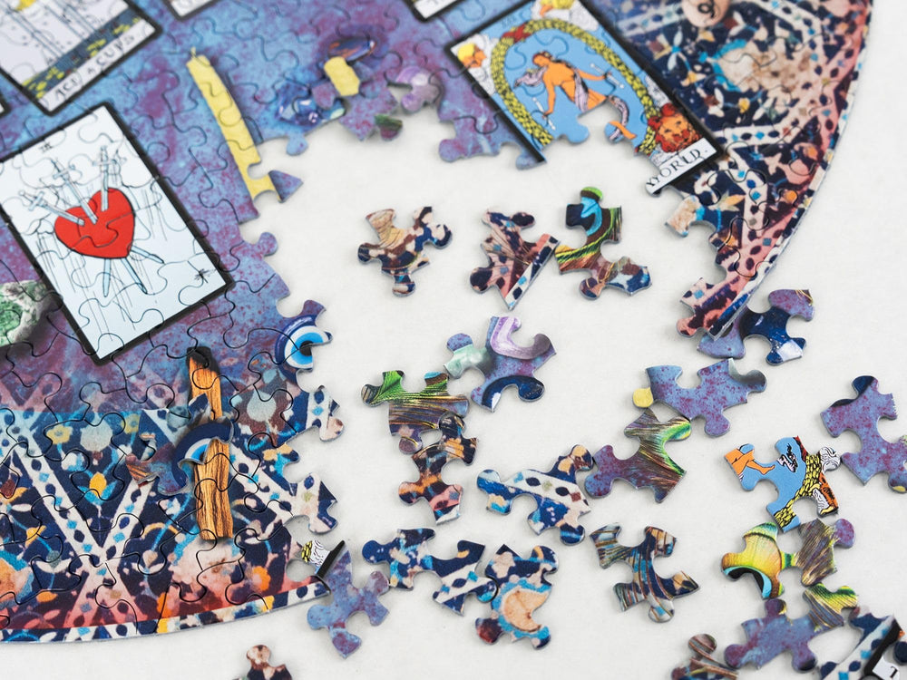 Springbok Tarot Crystal Round Puzzle made in USA highlights craftsmanship from Kansas City.