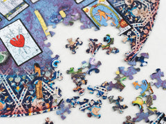 Springbok Tarot Crystal Round Puzzle made in USA highlights craftsmanship from Kansas City.