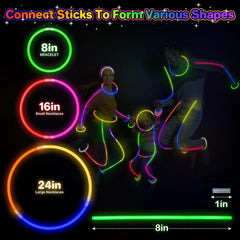 SpringFlower 100-pack glow sticks for bulk party décor and fun