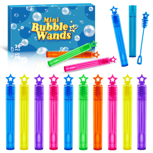 SpringFlower 36-piece bubble wands pack for mess-free party favors and colorful play.