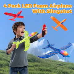 SpringFlower foam airplane slingshot accessory for active backyard games.