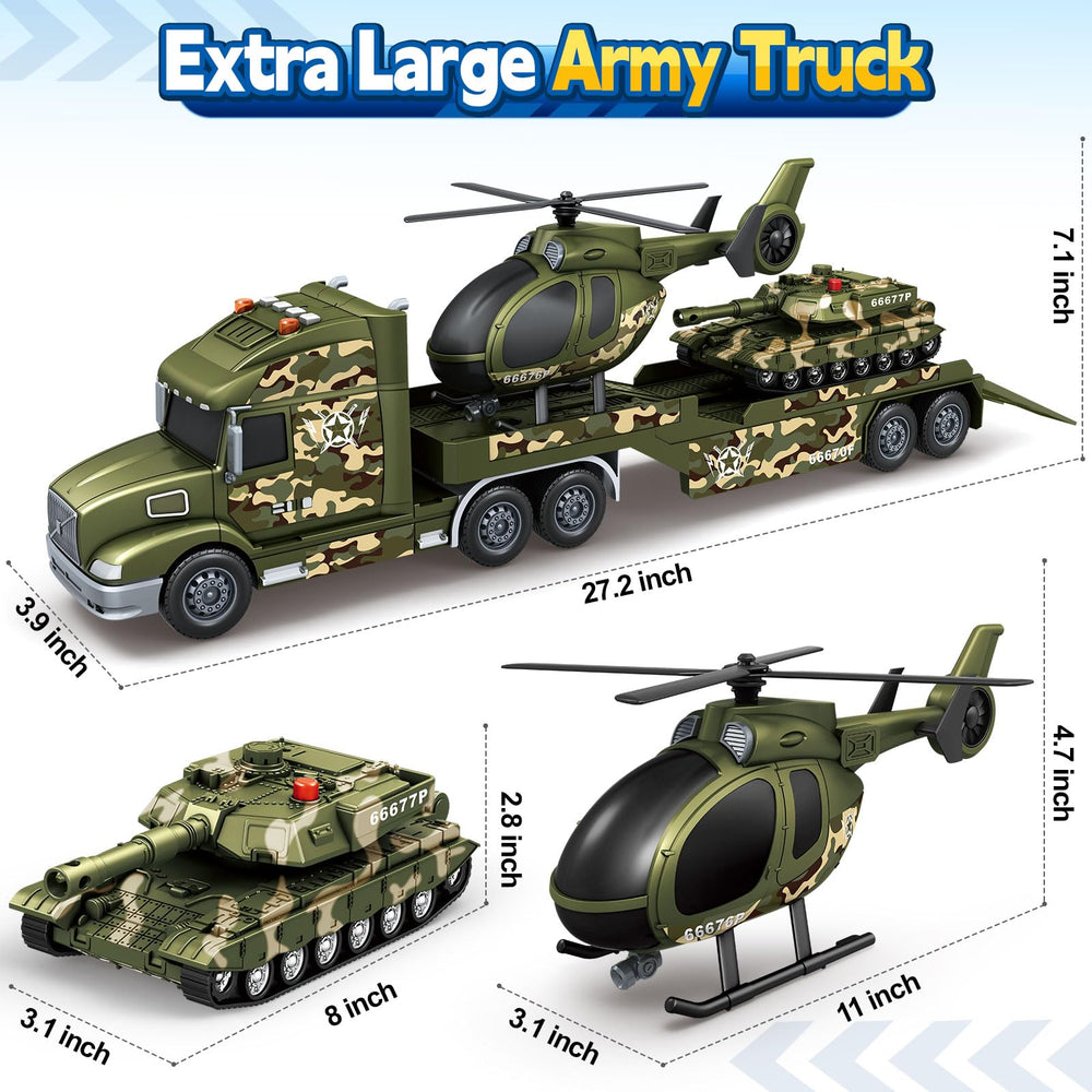 SpringFlower Army Truck Gift Pack easy to carry and store