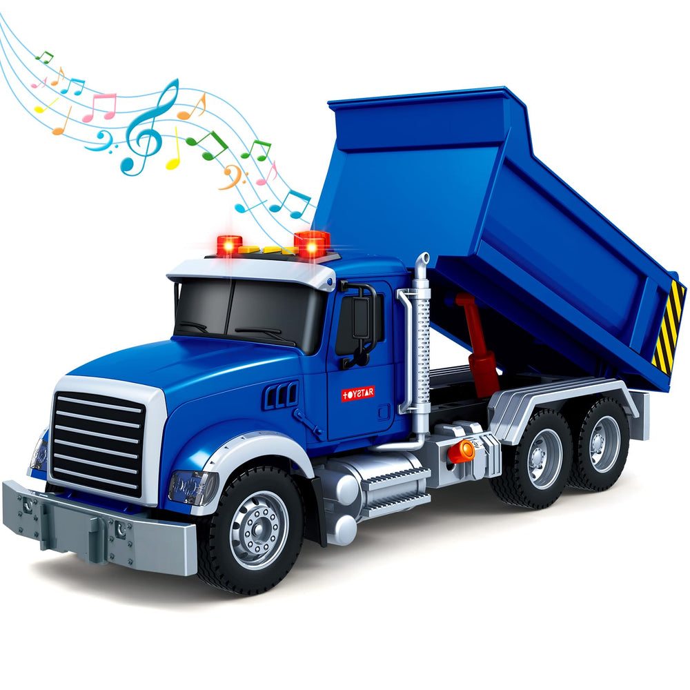 SpringFlower dump truck promotes imaginative play and creativity.