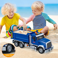 SpringFlower dump truck is lightweight and durable for long play sessions.