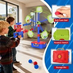 SpringFlower foam ball popper guns with soft foam balls for safe play
