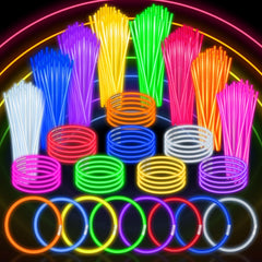 SpringFlower 8-inch glow sticks brighten outdoor parties with neon color