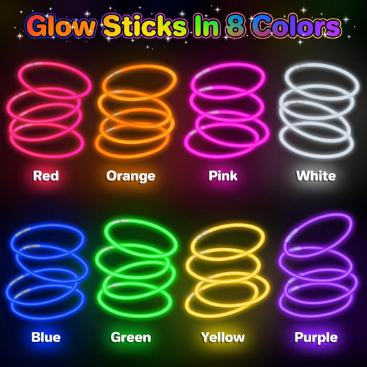 SpringFlower glow sticks snap to activate for instant illumination