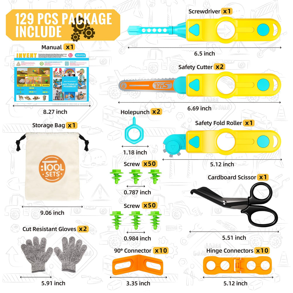 SpringFlower kid-safe design with safety cutters and storage bag for mess-free play.