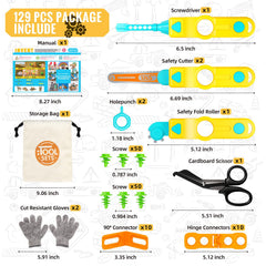SpringFlower kid-safe design with safety cutters and storage bag for mess-free play.