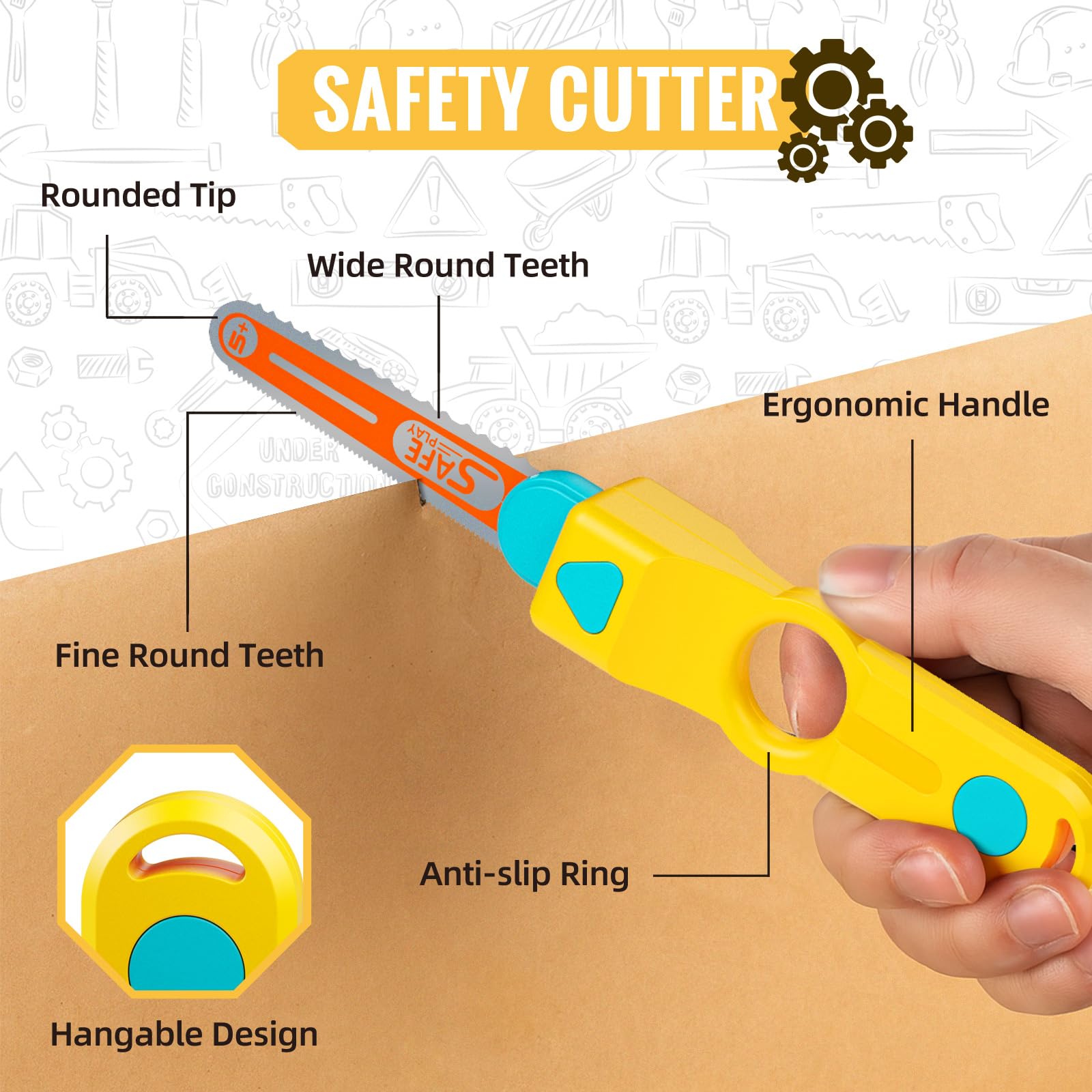 SpringFlower screwdriver and punch tools shown for precise cardboard assembly.