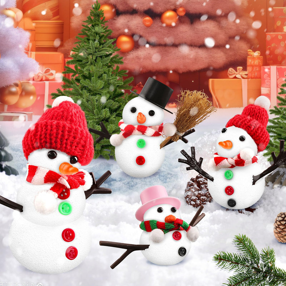 SpringFlower snowman kit foam-clay closeup shows soft texture ideal for little hands