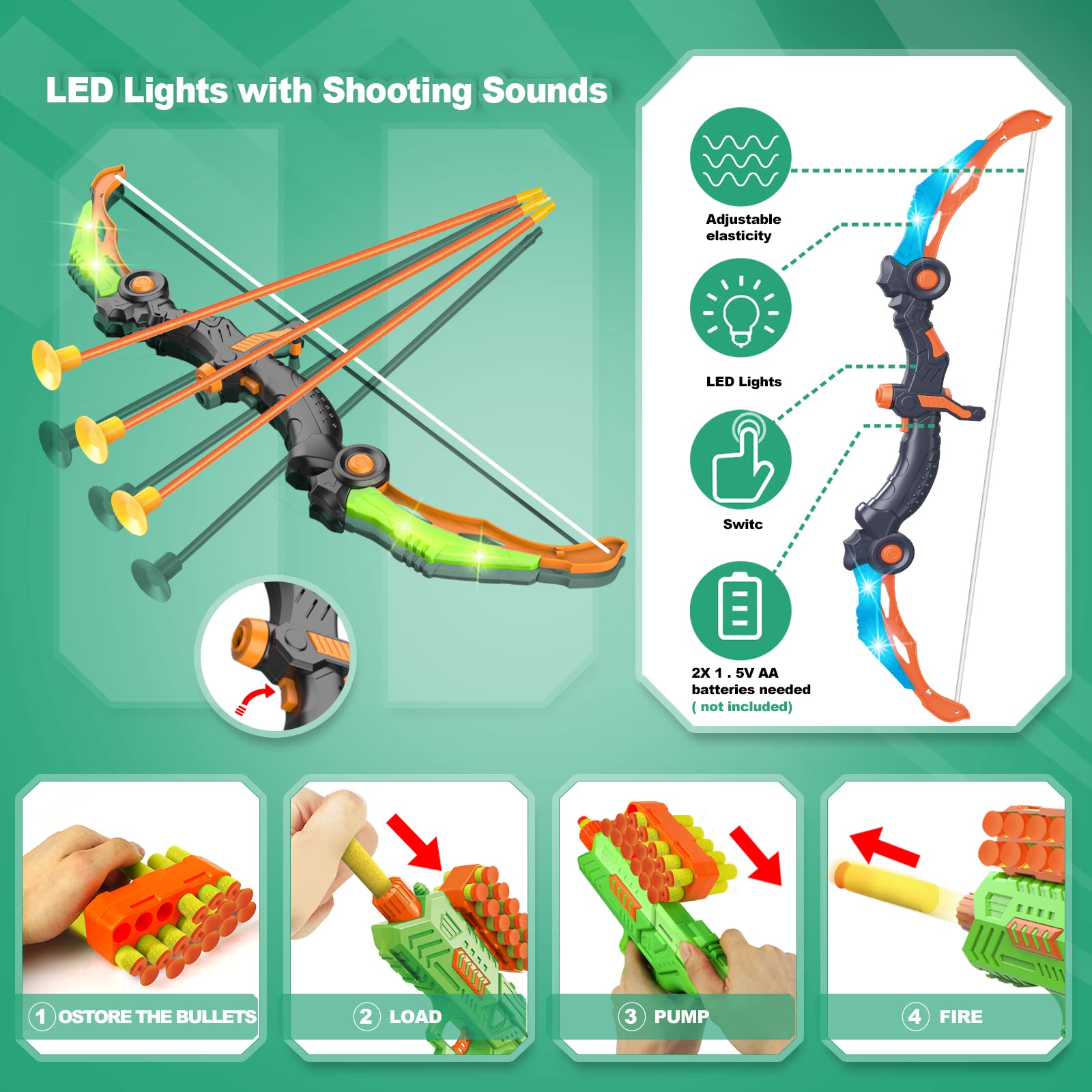 SpringFlower suction arrows attach securely to targets for confident aiming.