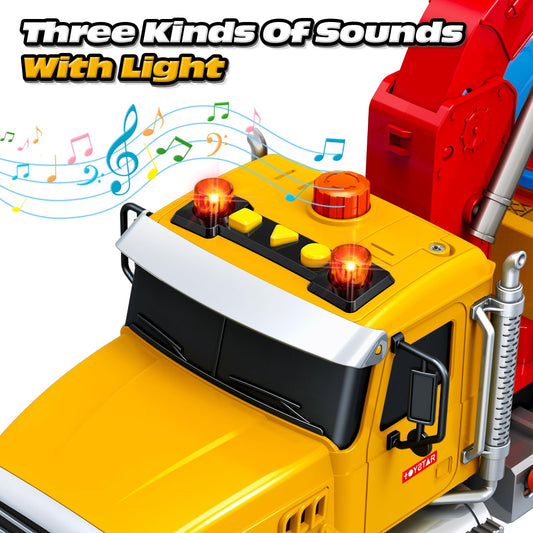 SpringFlower tow truck crane extended for realistic crane action