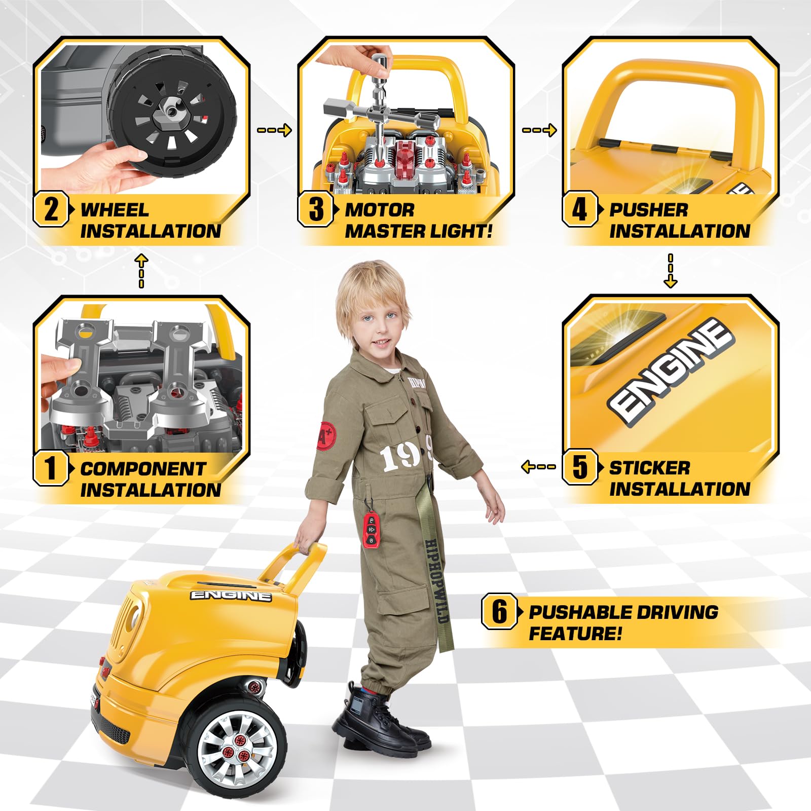 SpringFlower truck service station with storage for parts and tools