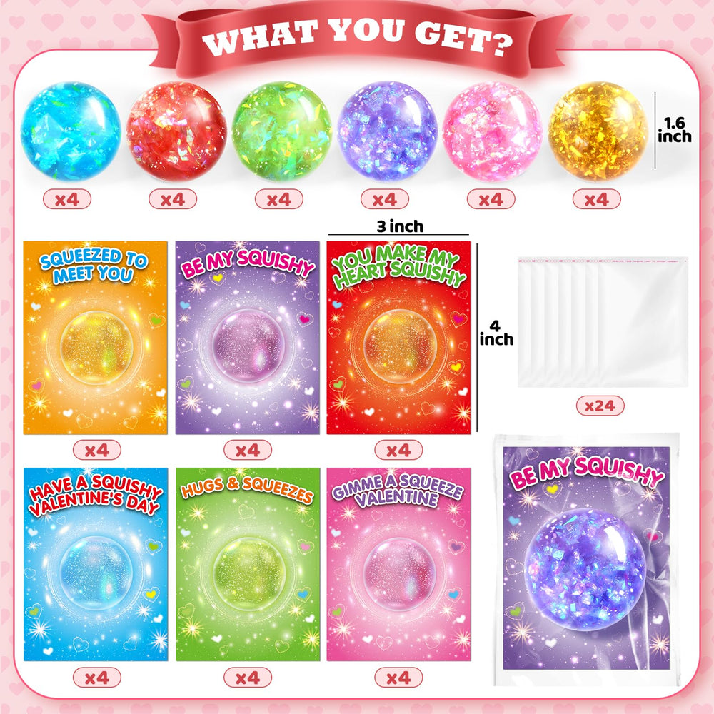 Front designs of SpringFlower Valentines cards with six color options.