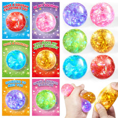 SpringFlower Valentines bulk cards with stretchy balls for classrooms.