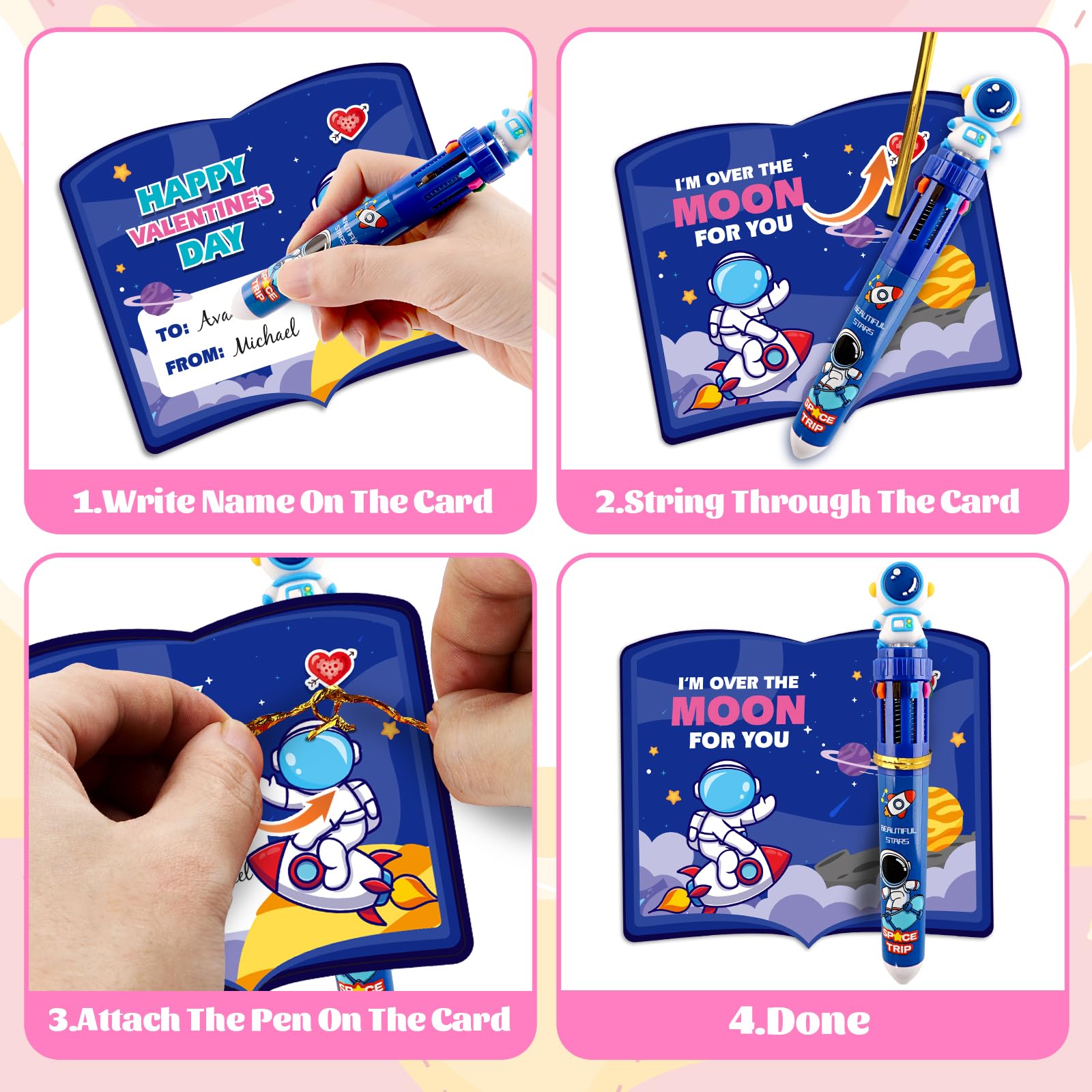 SpringFlower valentines party favors pack — compact prize option for events