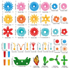 SpringFlower vibrant-flower-pieces for colorful, imaginative building.