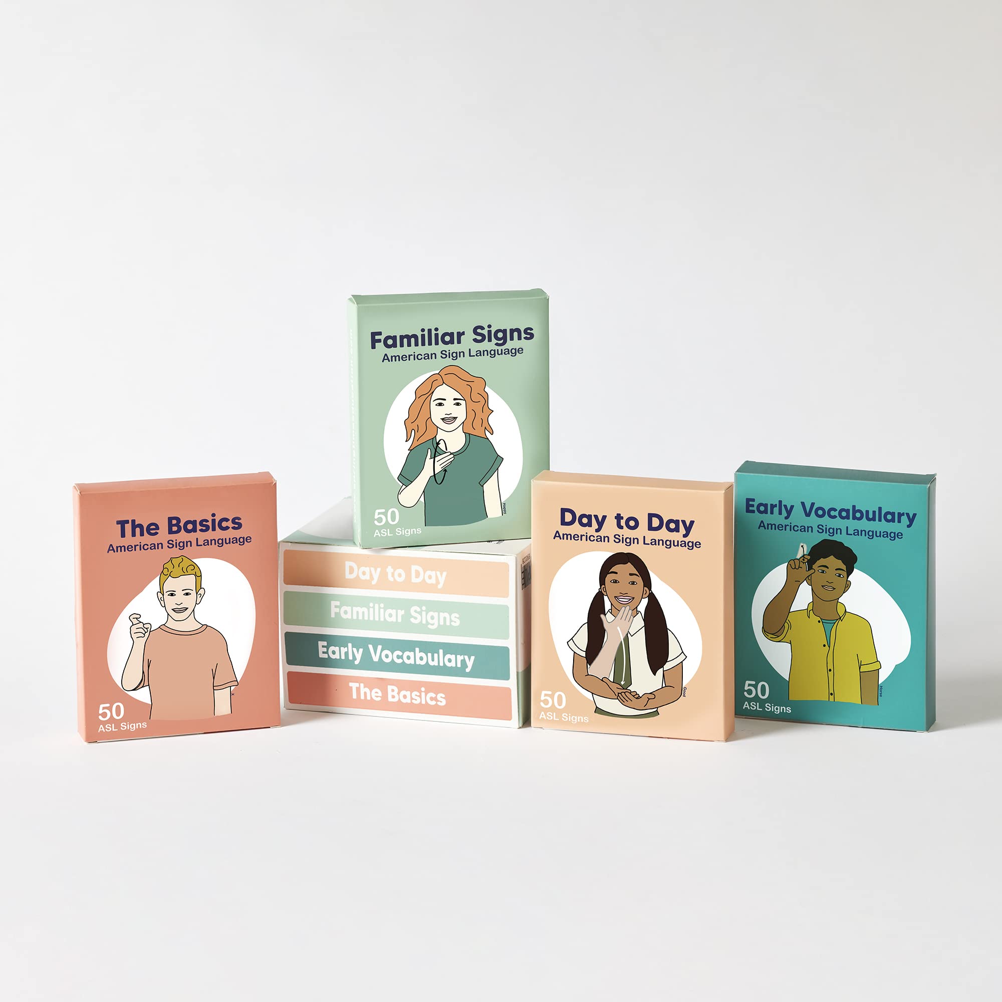 Springtime Education ASL flash cards feature 300gsm stock and matte finish