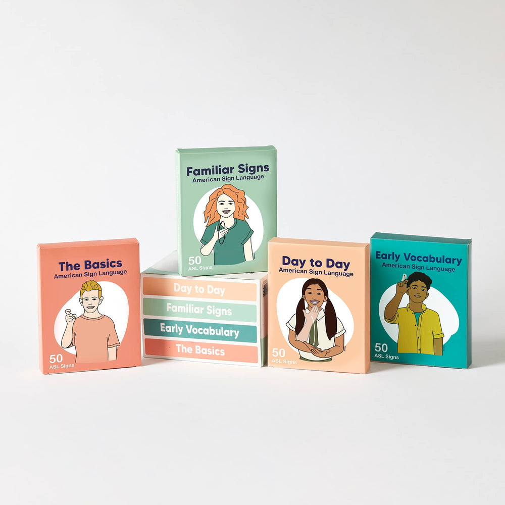 Springtime Education ASL flash cards feature 300gsm stock and matte finish