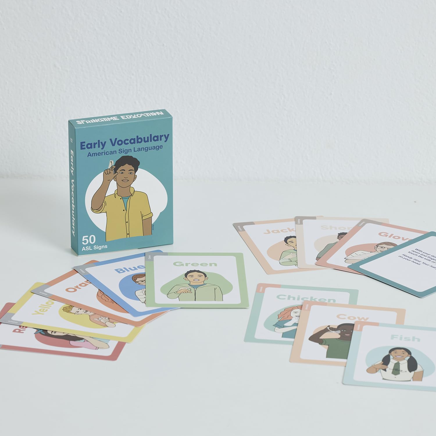 Springtime Education ASL flash cards support family learning at home