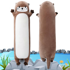 Sprinqdawin otter plush face close-up with warm hug appeal.
