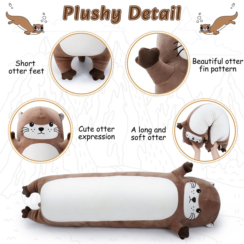 Sprinqdawin otter plush soft filling for full, elastic cuddle.