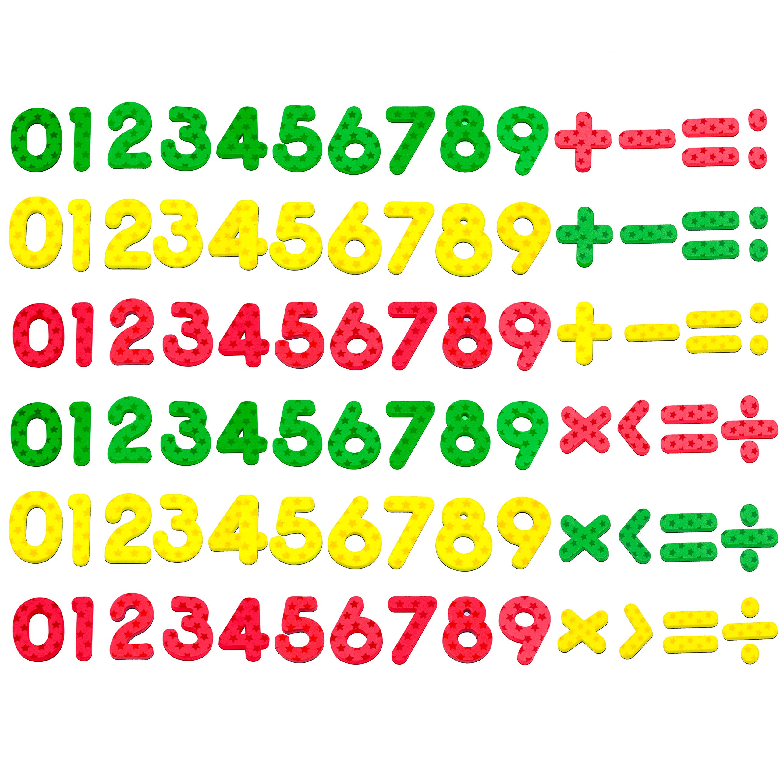 SpriteGru 102pcs magnetic numbers on a stars background offer engaging, hands-on math practice.