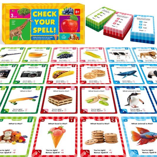SpriteGru 270-card spelling set for kids with vivid visuals.