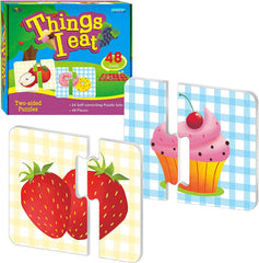 SpriteGru 48-food puzzle with colorful foods to boost early recognition.