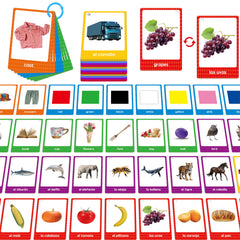 SpriteGru animal flash card for bilingual learning and quick word recall.