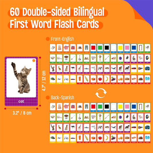 SpriteGru color flash card with vivid hues to boost color recognition.