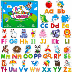 SpriteGru 78-magnetic-alphabet letters on fridge support early literacy with colorful characters.