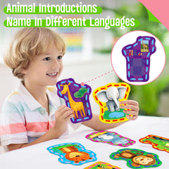 SpriteGru monkey front lacing card promotes sequencing and creative crafting.