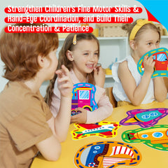 SpriteGru lacing cards car pattern encourages pattern matching and focused play