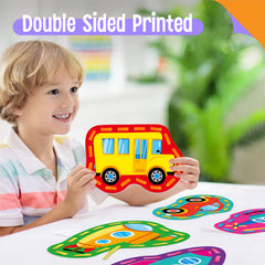 SpriteGru lacing cards colorfully patterned set supports focused, imaginative play