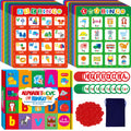 SpriteGru Alphabet Bingo Boards with bold letters for quick recognition and handwriting practice