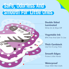 SpriteGru alphabet lacing cards animal illustrations encourage playful theme-based learning.