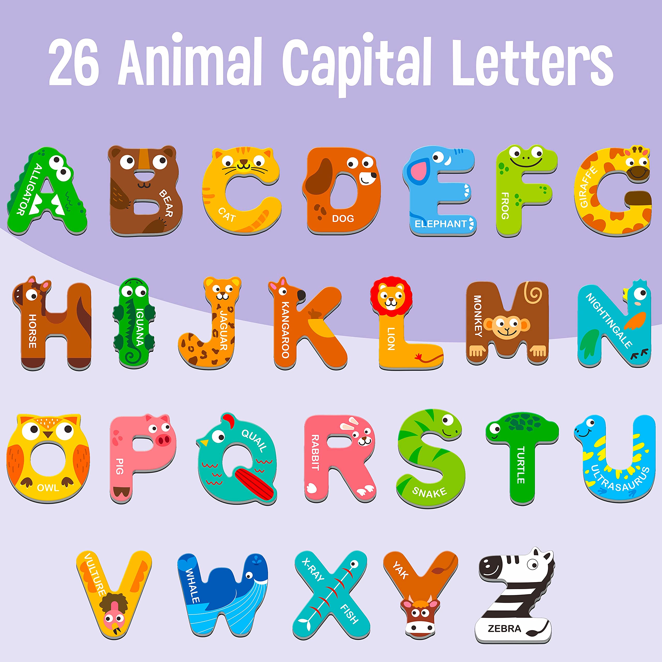 SpriteGru animal alphabet letters A to Z engage kids in colors and words.
