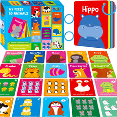 SpriteGru Animal Flashcards cover set for home learning and travel-friendly activities.