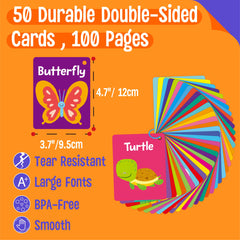SpriteGru flashcards with rings for easy sorting during classroom sessions.
